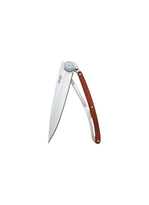 Deejo zakmes 37g - koraalhout - titanium