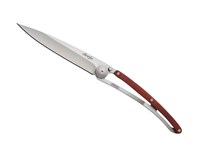 Deejo zakmes 37g - koraalhout - titanium