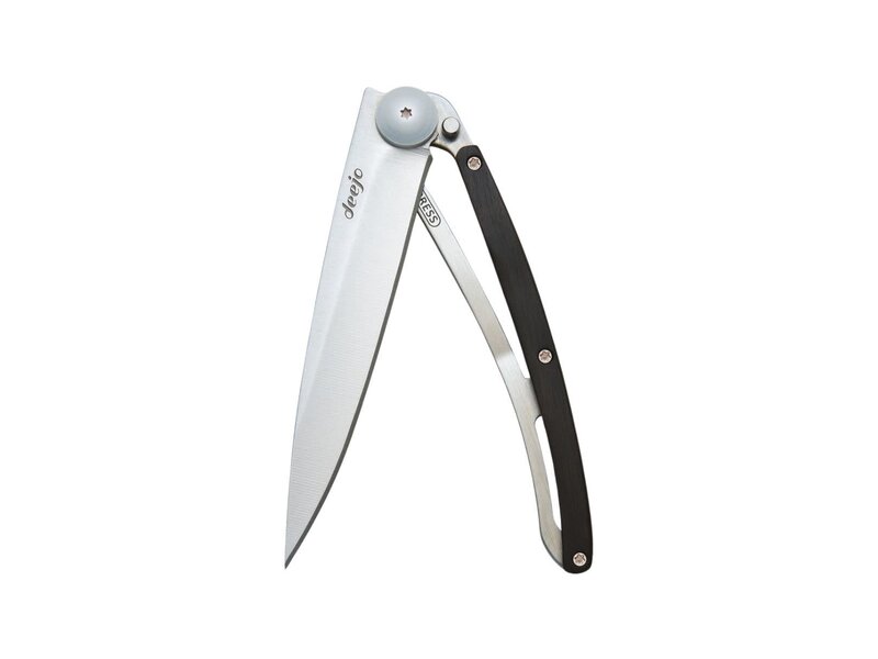 Deejo zakmes 37g - ebbenhout - titanium