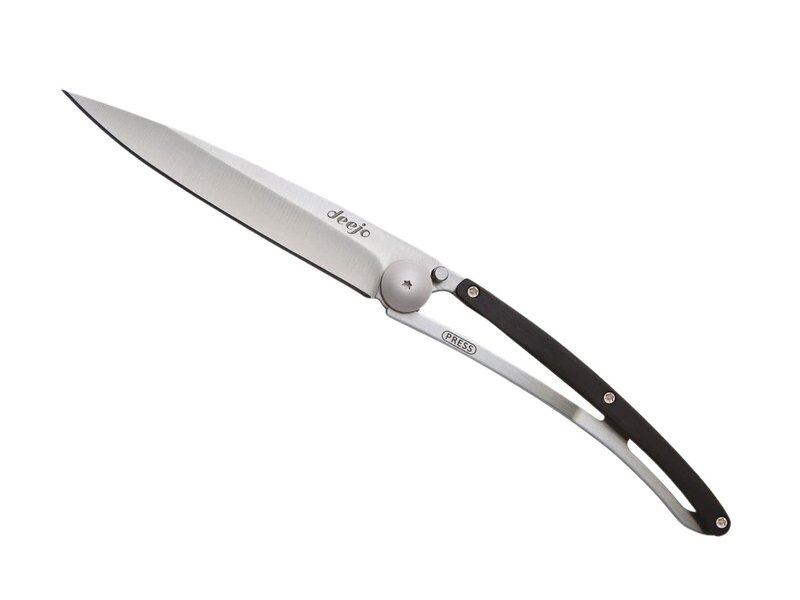 Deejo zakmes 37g - ebbenhout - titanium