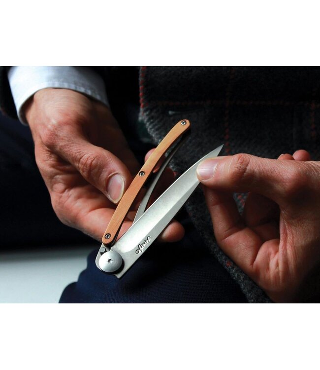 Deejo zakmes 37g - jeneverbeshout - titanium