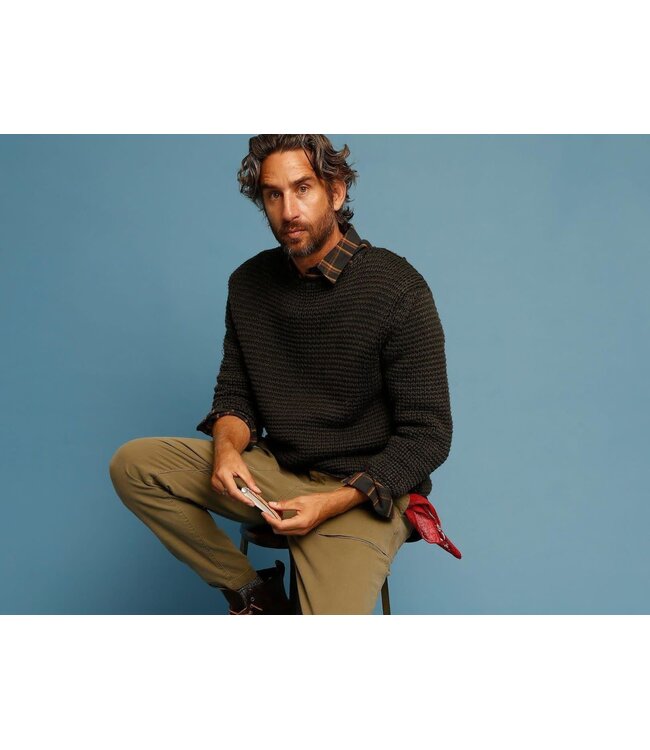 Deejo zakmes 37g - Terra Incognita - olijfhout  - titanium