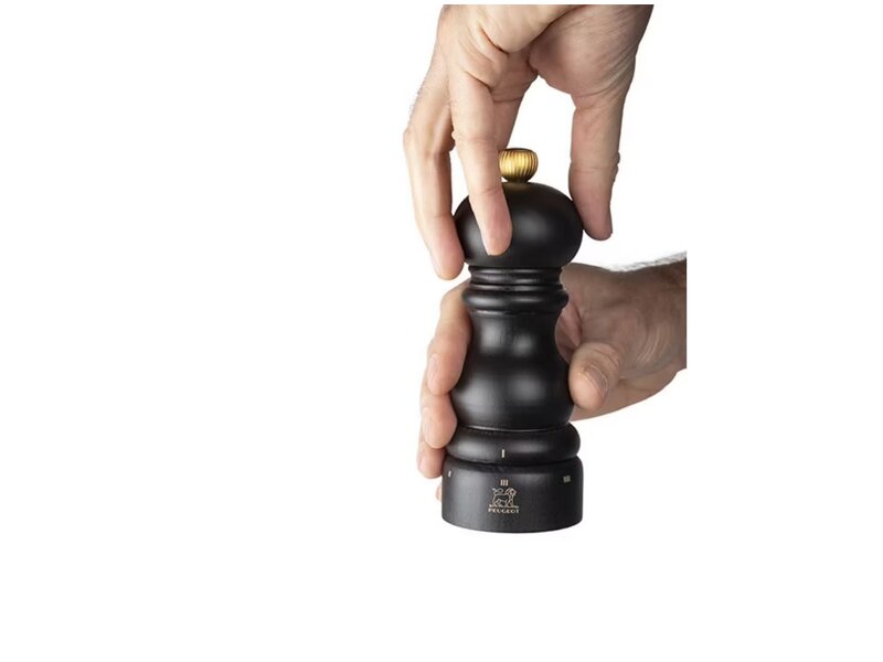 peugeot zoutmolen hout chocoladekleur - 15cm