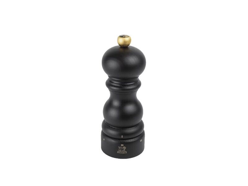 peugeot pepermolen hout chocoladekleur - 15cm