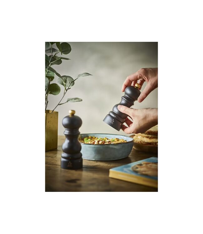 peugeot pepermolen hout chocoladekleur - 15cm