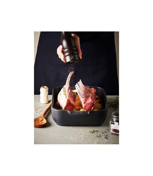 peugeot pepermolen hout chocoladekleur - 18cm