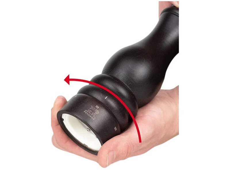 peugeot zoutmolen hout chocoladekleur - 18cm