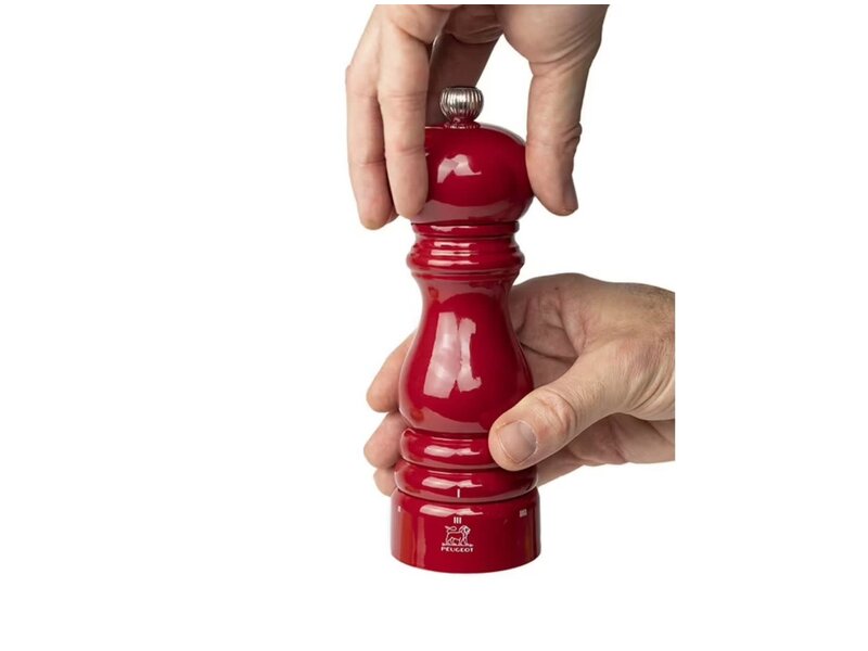 peugeot pepermolen hout rood - 18cm