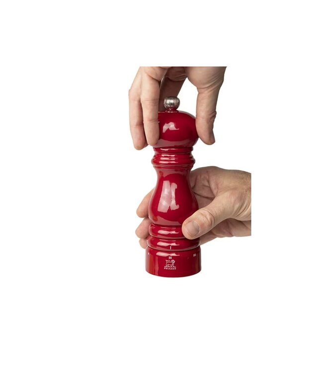 peugeot zoutmolen hout rood - 18cm