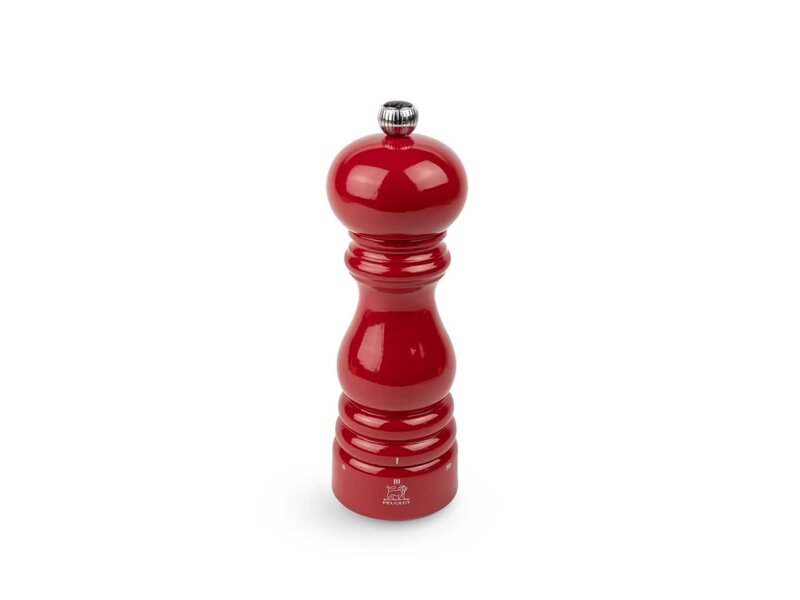peugeot zoutmolen hout rood - 18cm