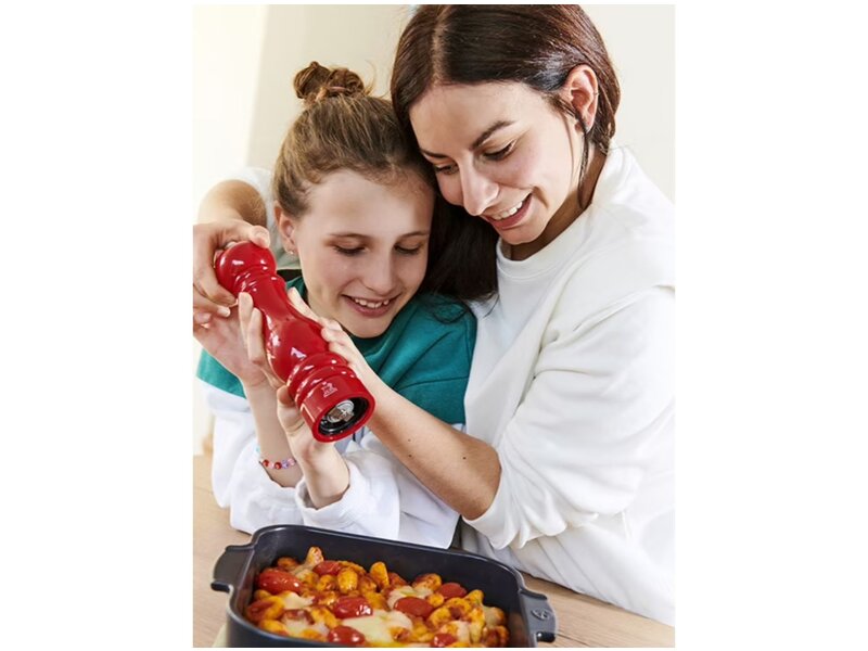 peugeot pepermolen hout rood - 18cm