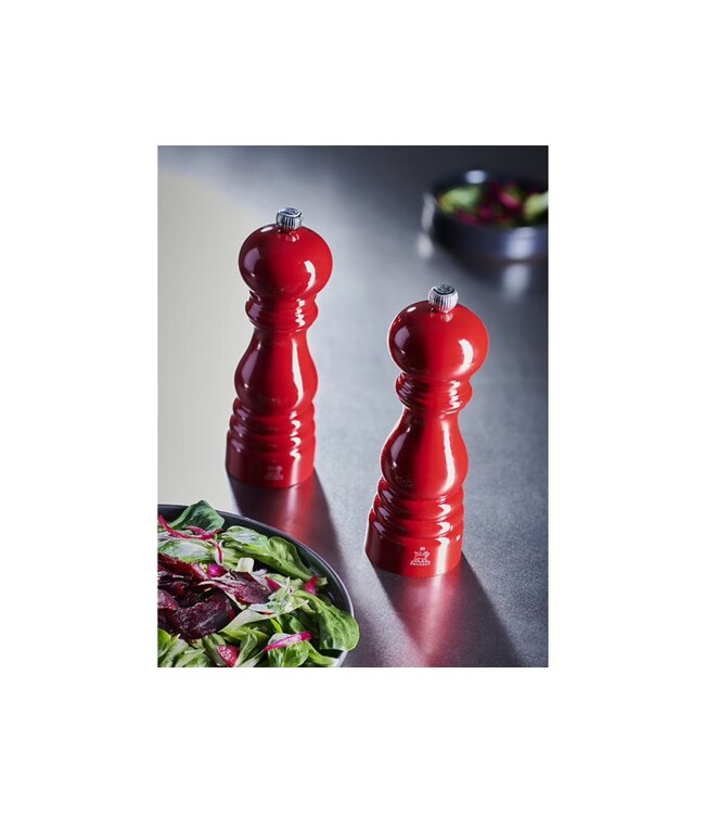 peugeot zoutmolen hout rood - 18cm