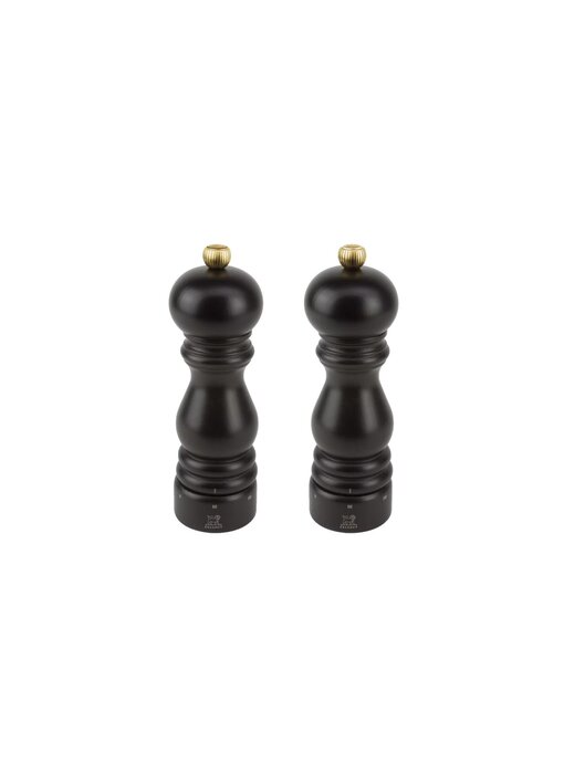 peugeot peper & zoutmolen hout chocoladekleur - 18cm