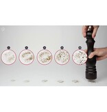 peugeot pepermolen hout chocoladekleur - 22cm