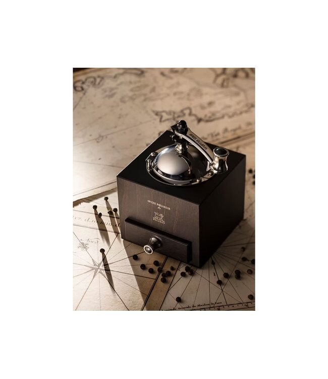 peugeot Roellinger pepermolen met hendel - hout chocoladekleur