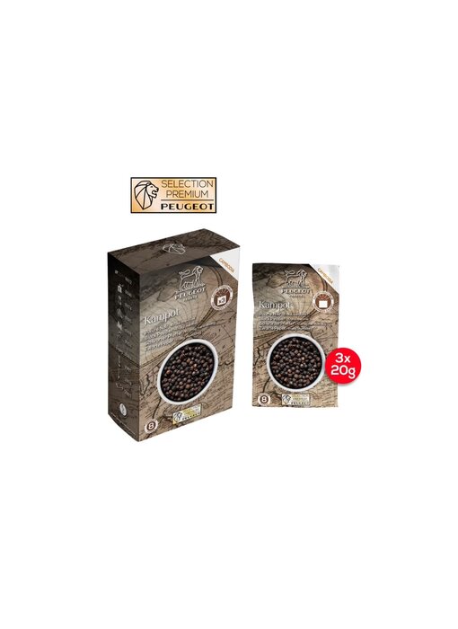 peugeot Kampot noire - zwarte peper uit Cambodja - 60gram