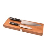 Yaxell Super Gou Ypsilon set met Japans koksmes 20cm en universeelmes 12cm