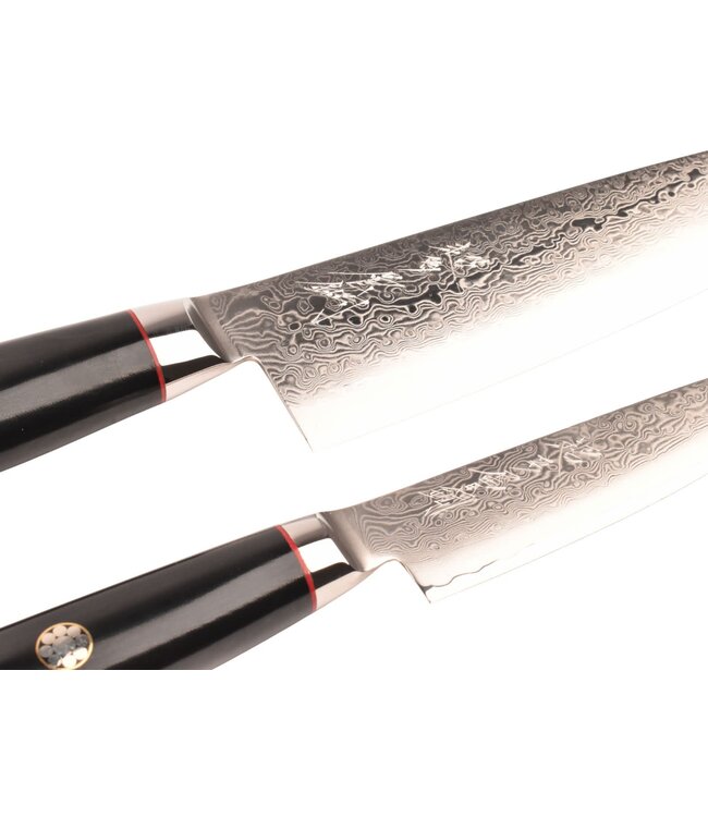 Yaxell Super Gou Ypsilon set met Japans koksmes 20cm en universeelmes 12cm
