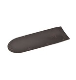 Wunschleder harde messenhoes - zwart leder - voor 1 mes