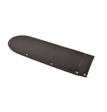Wunschleder harde messenhoes - zwart leder - voor 1 mes