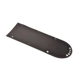 Wunschleder harde messenhoes - zwart leder - voor 1 mes