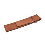Wunschleder messentas - cognac vintage bio-leder - voor 1 mes