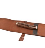 Wunschleder messentas - cognac vintage bio-leder - voor 1 mes