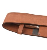 Wunschleder messentas - cognac vintage bio-leder - voor 1 mes