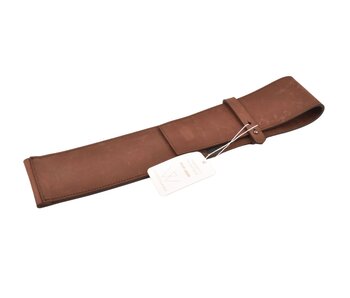 Wunschleder messentas - bruin vintage bio-leder - voor 1 mes
