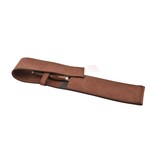 Wunschleder messentas - bruin vintage bio-leder - voor 1 mes