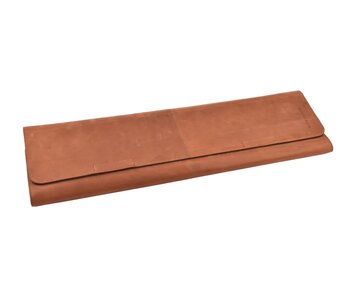 Wunschleder magnetische messentas - cognac vintage bio-leder - voor 4 messen