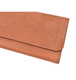 Wunschleder magnetische messentas - cognac vintage bio-leder - voor 4 messen
