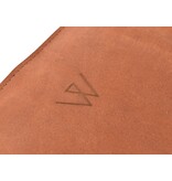 Wunschleder magnetische messentas - cognac vintage bio-leder - voor 4 messen