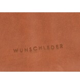 Wunschleder magnetische messentas - cognac vintage bio-leder - voor 4 messen