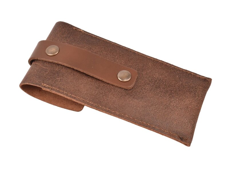 Crafted zakmeshouder - leder bruin