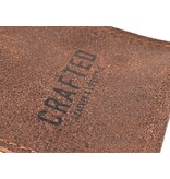 Crafted zakmeshouder - leder bruin