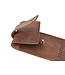 Crafted zakmeshouder - leder bruin