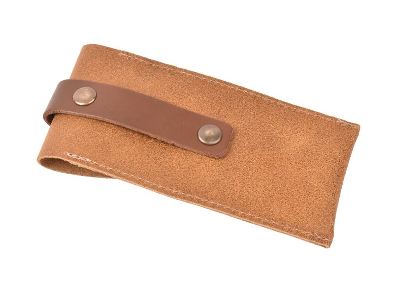 Crafted zakmeshouder - leder sand