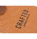 Crafted zakmeshouder - leder sand