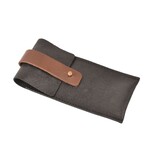 Crafted zakmeshouder - leder zwart