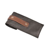 Crafted zakmeshouder - leder zwart