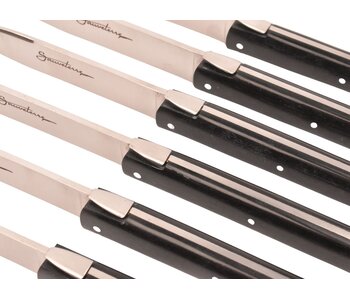 Sauveterre 6 steakmessen met heft in paperstone