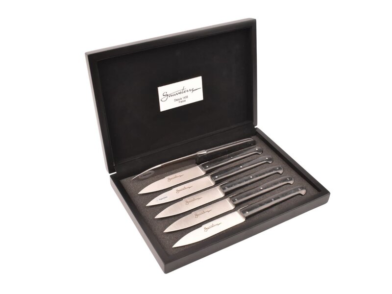 Sauveterre 6 steakmessen met heft in paperstone