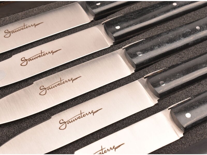 Sauveterre 6 steakmessen met heft in paperstone