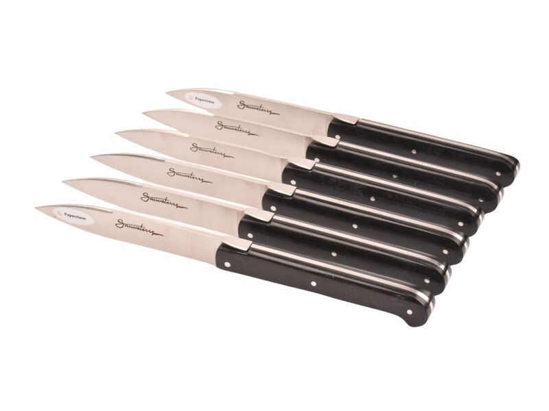 Sauveterre 6 steakmessen met heft in paperstone