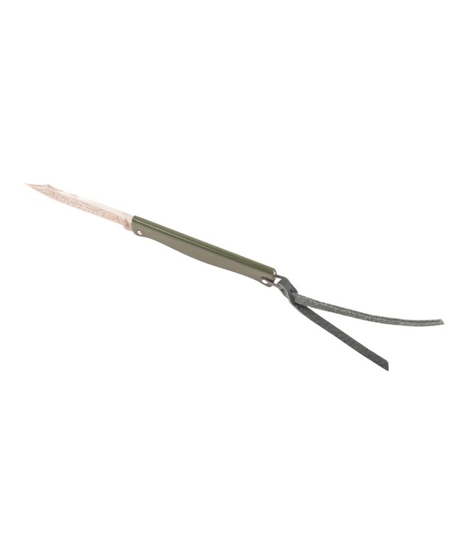 M.C.Cognet Douk-Douk klein rvs met etui  groen