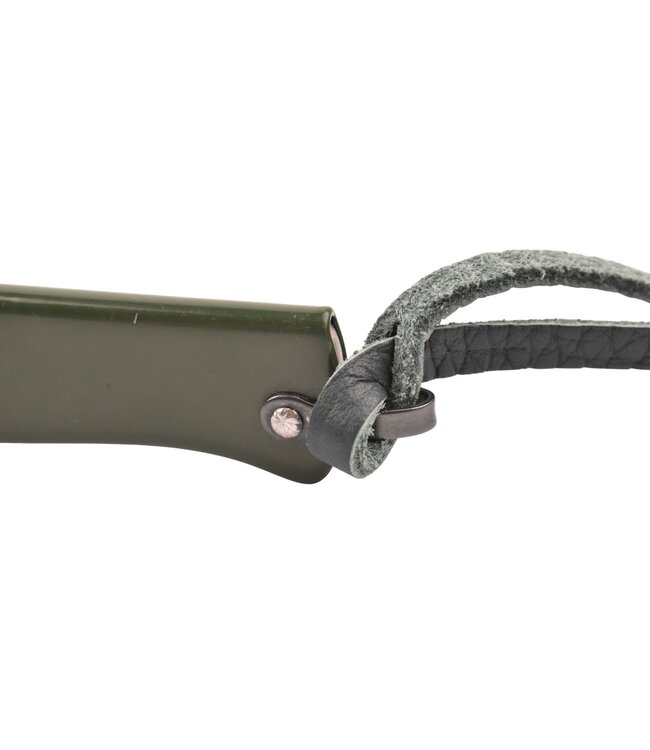 M.C.Cognet Douk-Douk klein rvs met etui  groen