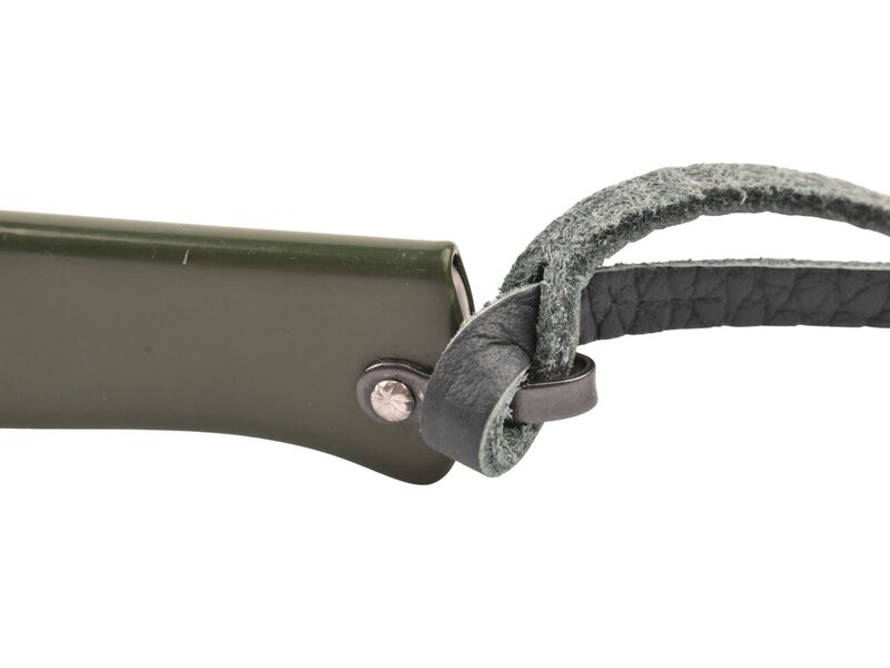 M.C.Cognet Douk-Douk klein rvs met etui  groen
