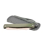 M.C.Cognet Douk-Douk klein rvs met etui  groen