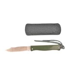 M.C.Cognet Douk-Douk klein rvs met etui  groen